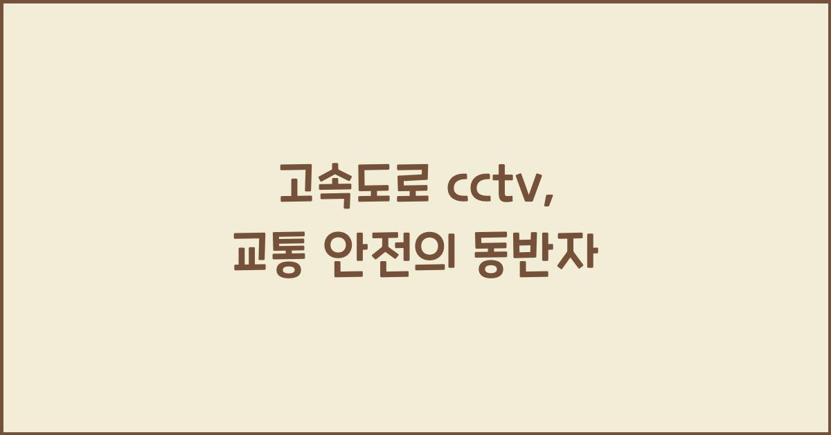 고속도로 cctv