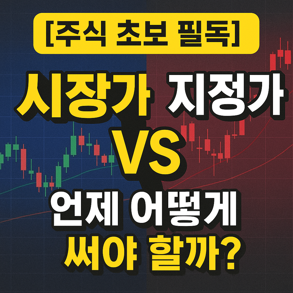 시장가, 지정가 완벽 비교