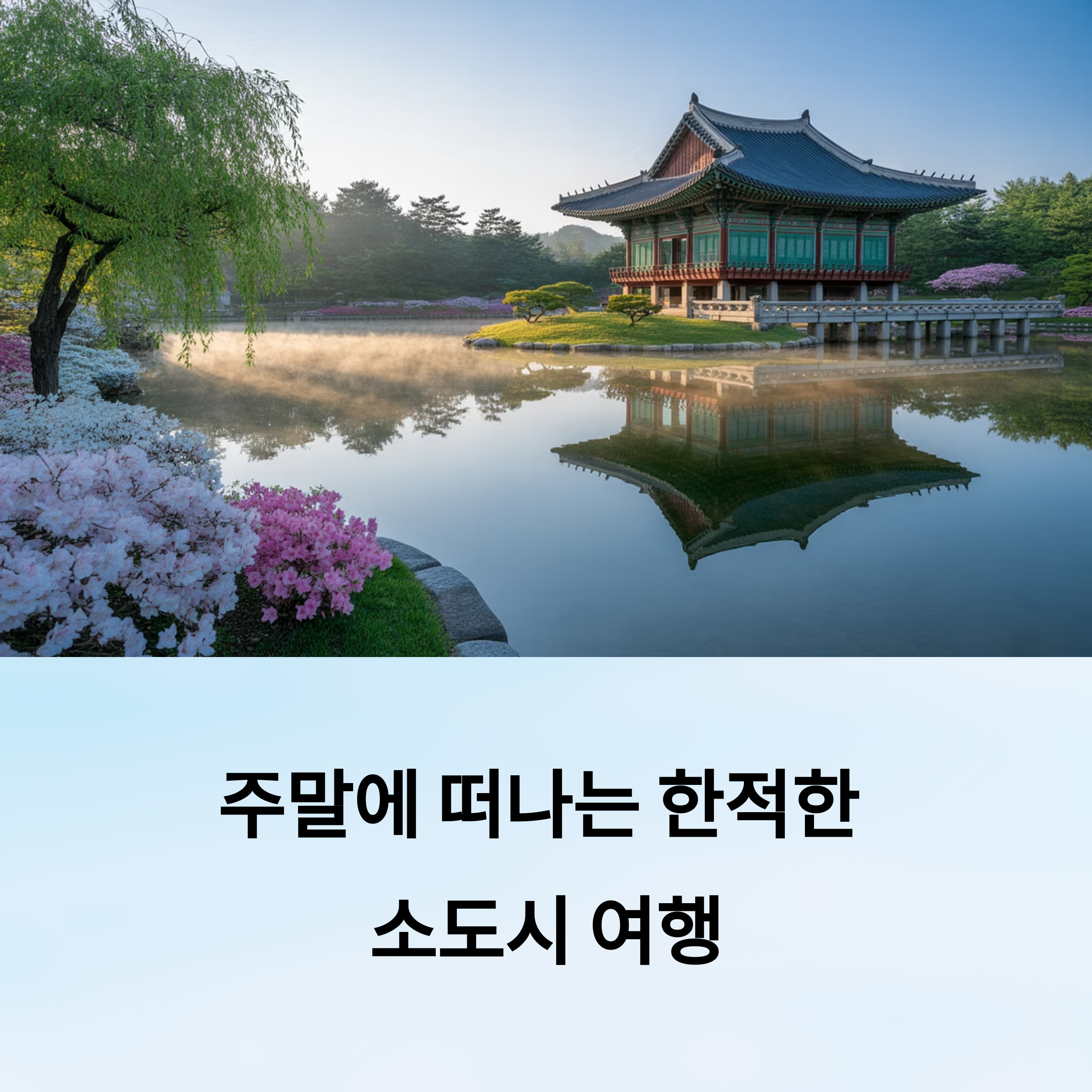 주말에 한적하게 다녀올 수 있는 소도시 여행지