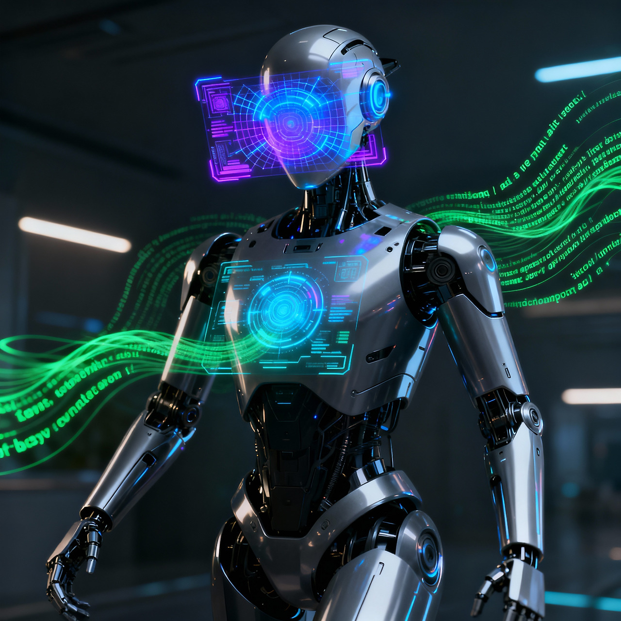 제미나이 로보틱스 AI 기술이 적용된 첨단 휴머노이드 로봇