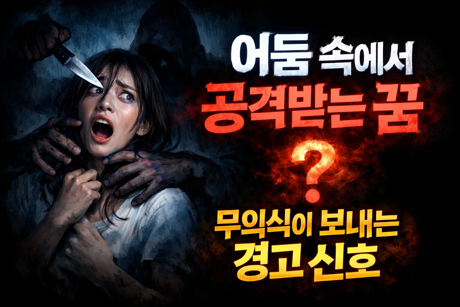 어둠 속에서 공격받는 꿈