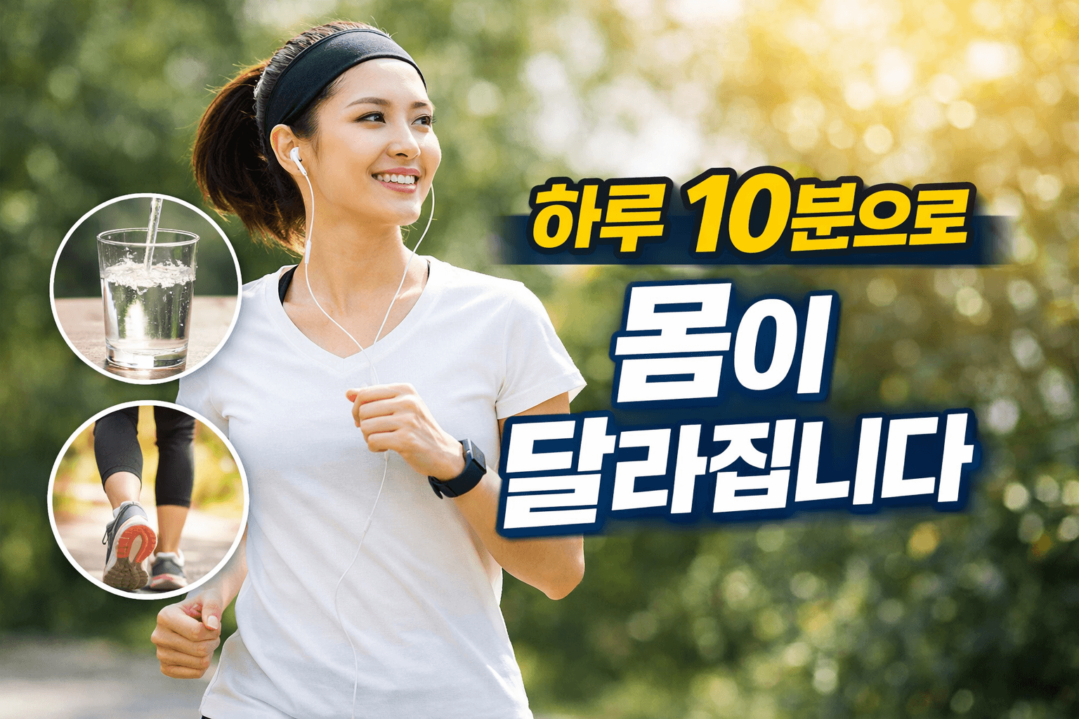 하루 10분 걷기로 건강 습관을 만드는 모습