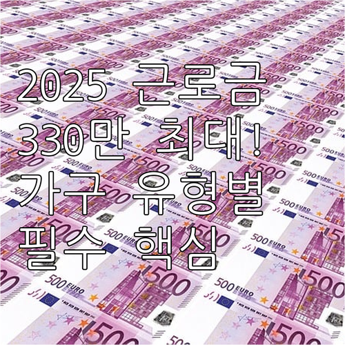 2025 근로장려금 가구 유형별 최대..