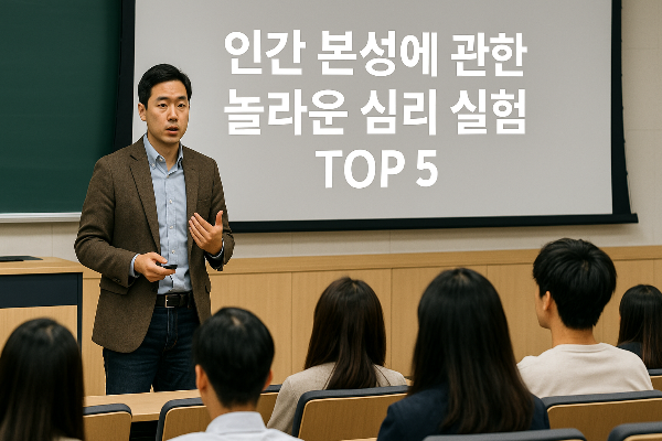 인간 본성에 관한 놀라운 심리 실험 TOP 5