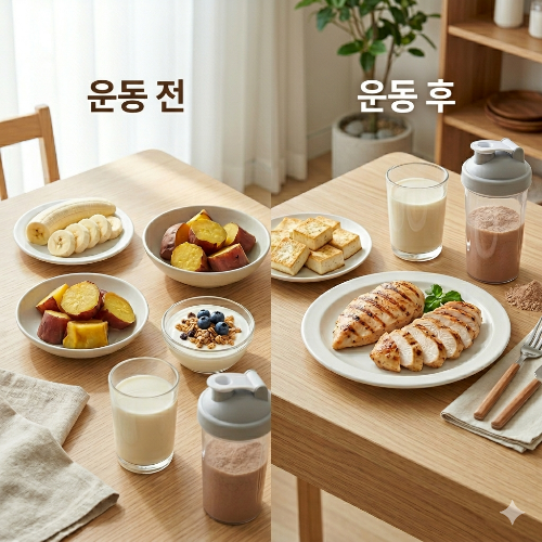 운동 전, 후 추천 식단