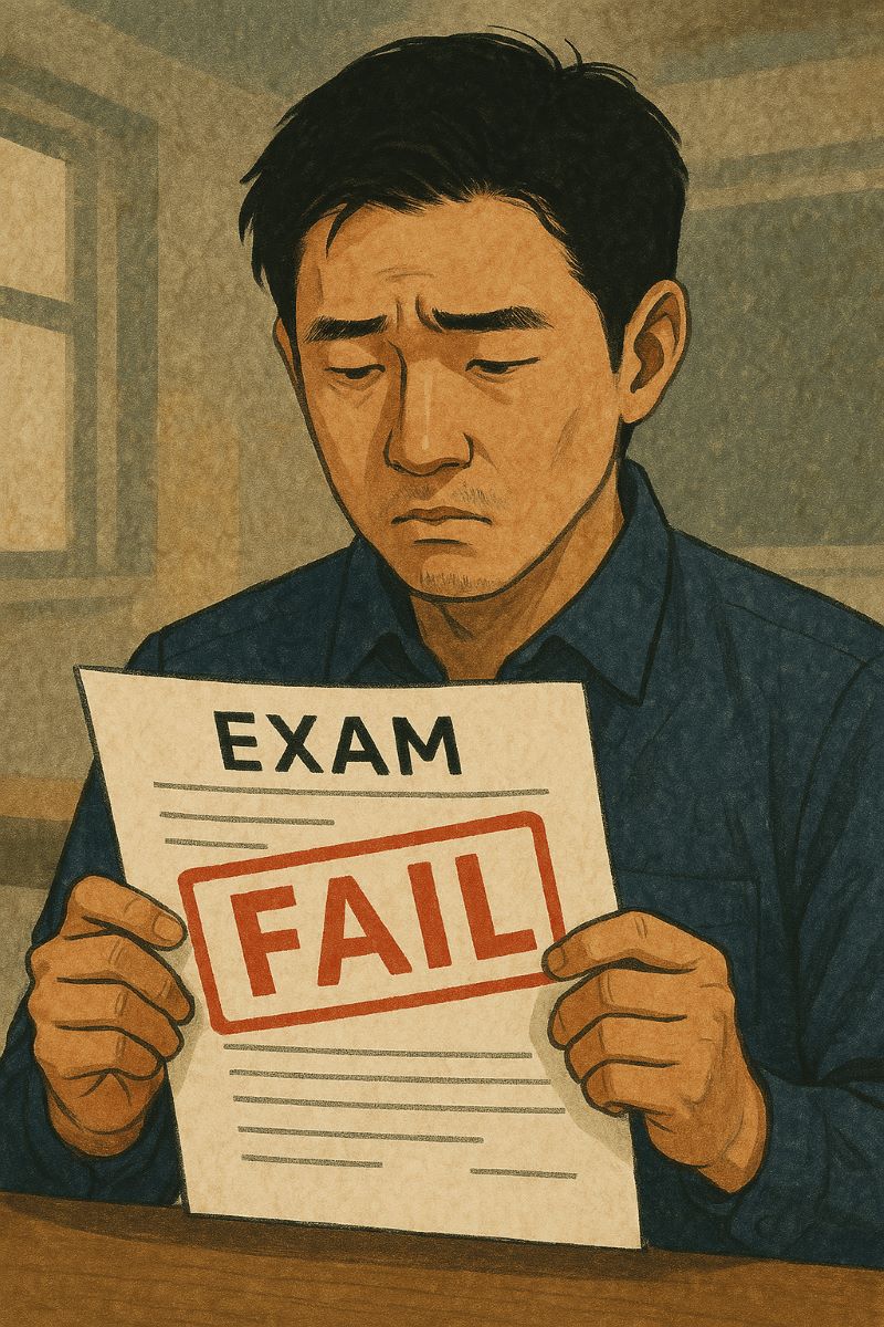 시험에 떨어지는 꿈 해몽 – 실패 예고? 자존감의 문제?