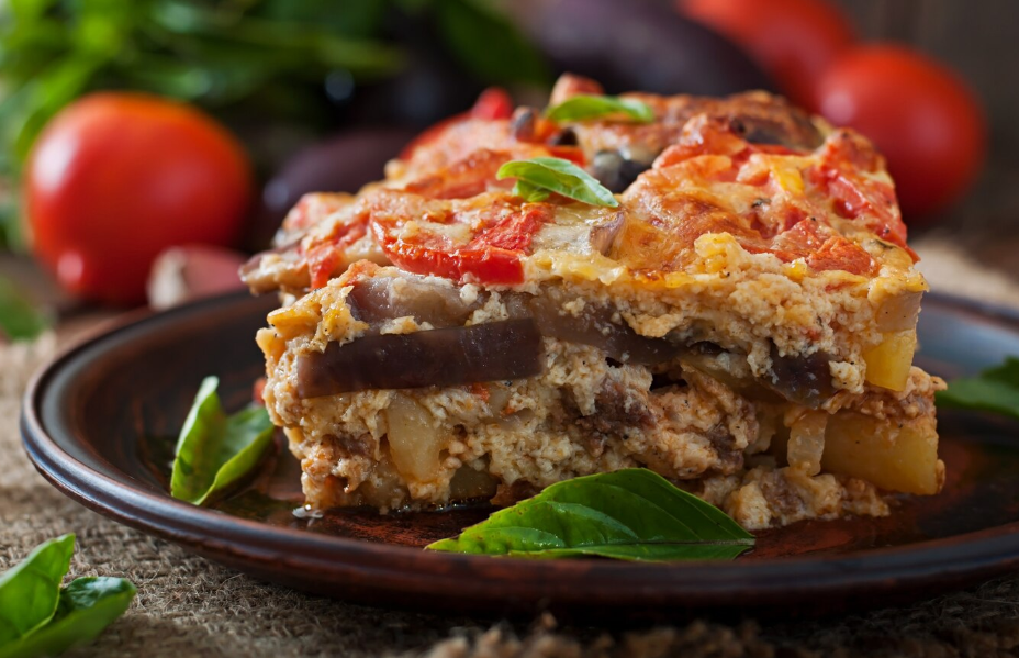 그리스 음식 무사카 사진