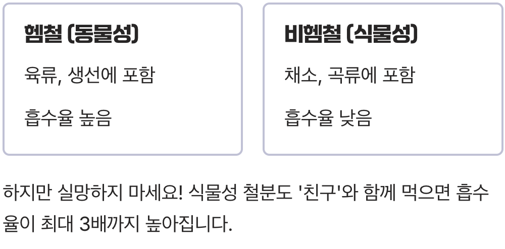 식물성 철분, 왜 더 신경 써야 할까?