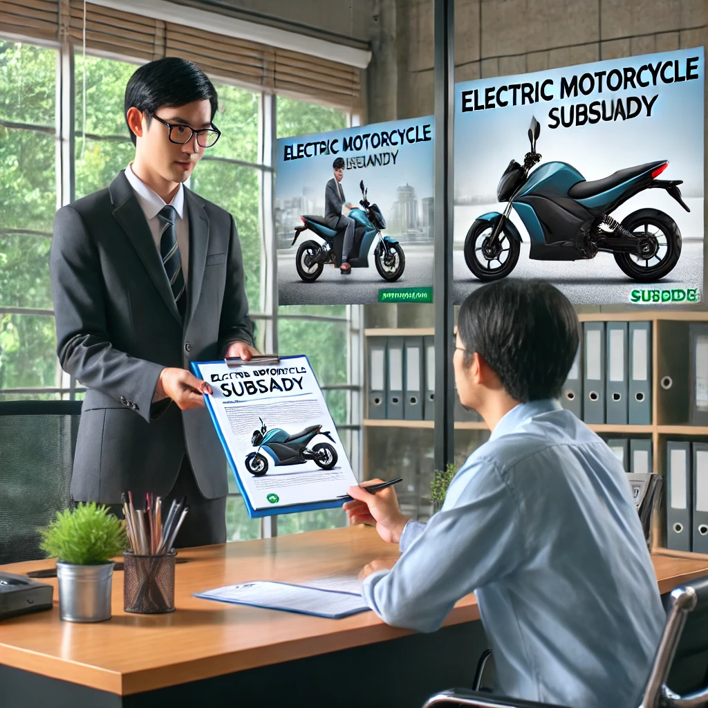 전기 오토바이 보조금 관련 이미지