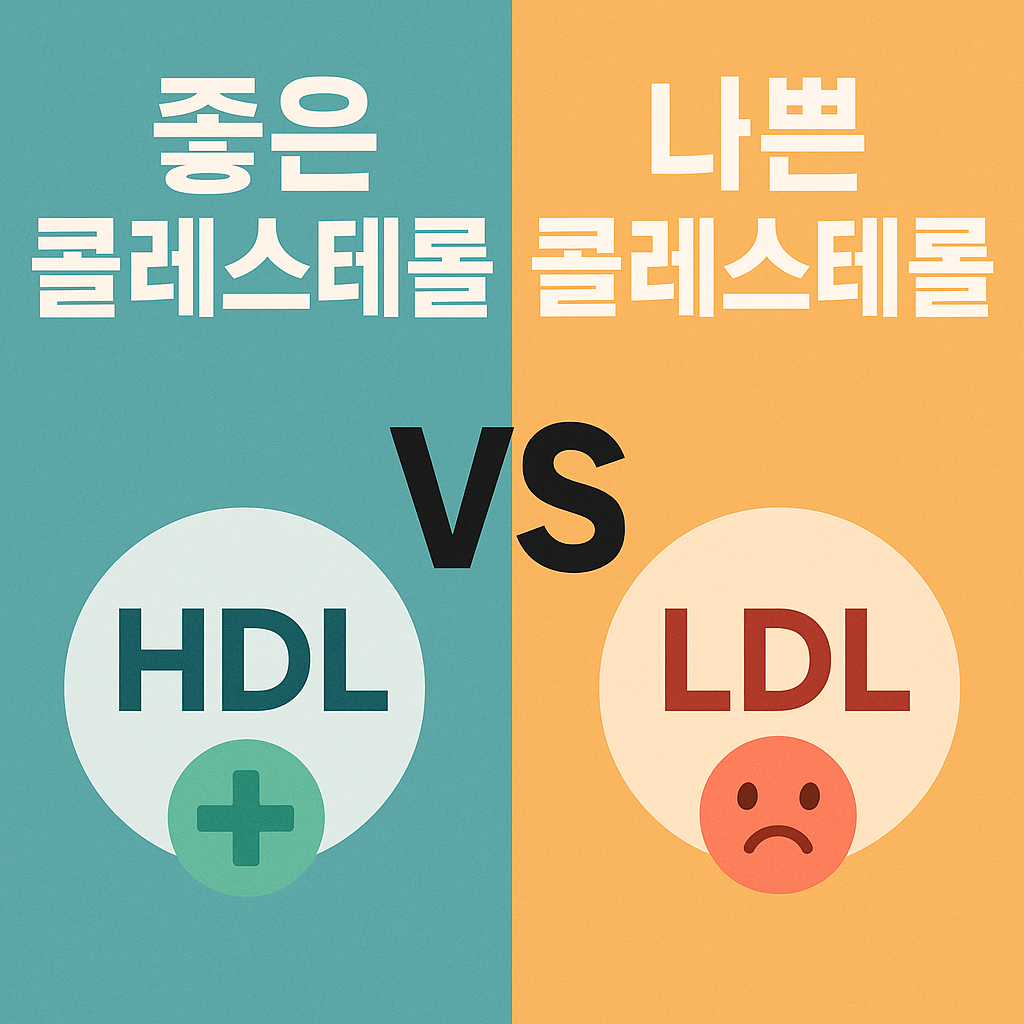 좋은 콜레스테롤(HDL)과 나쁜 콜레스테롤(LDL)