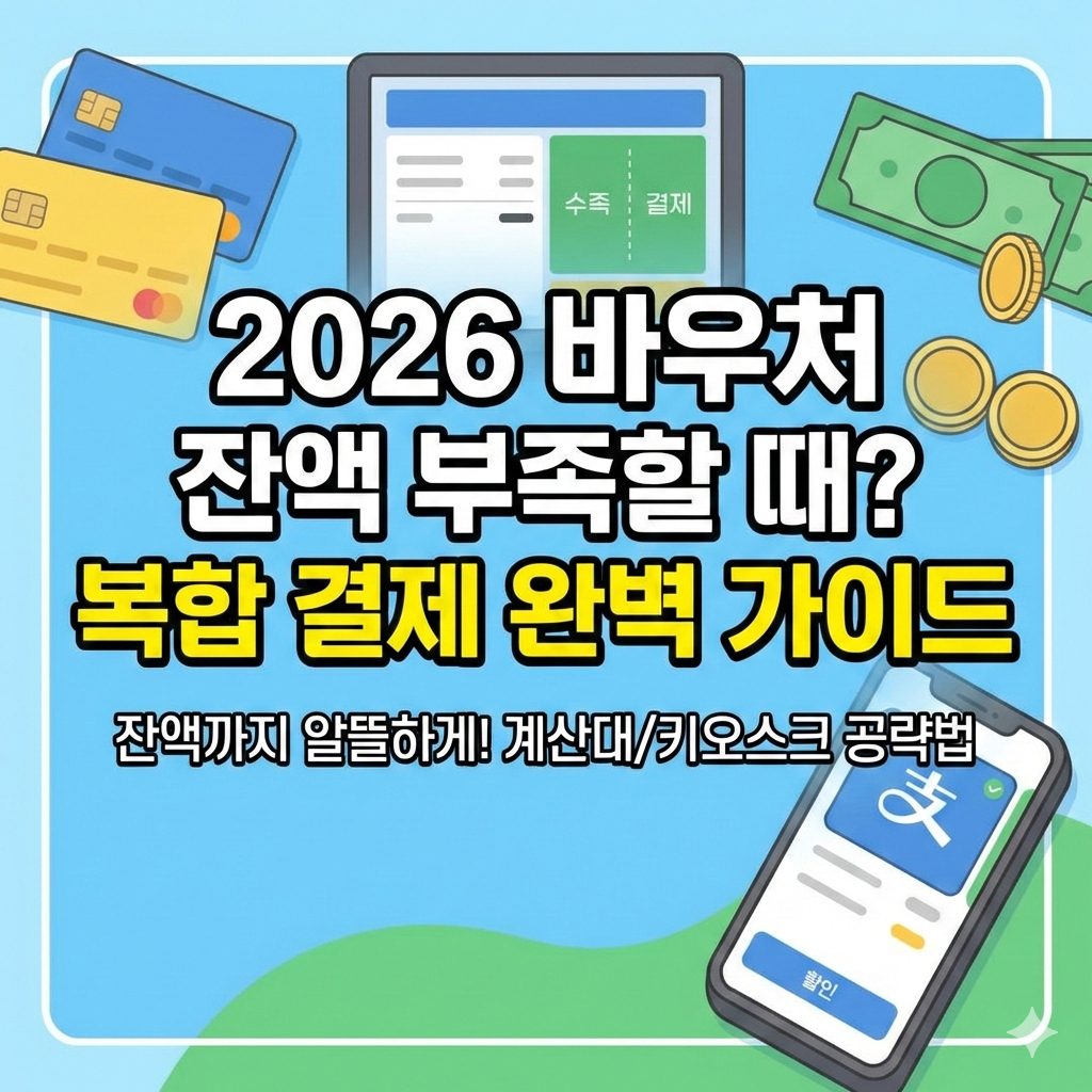 2026 바우처 잔액 부족할 때 어떻게? 복합 결제 완벽 가이드