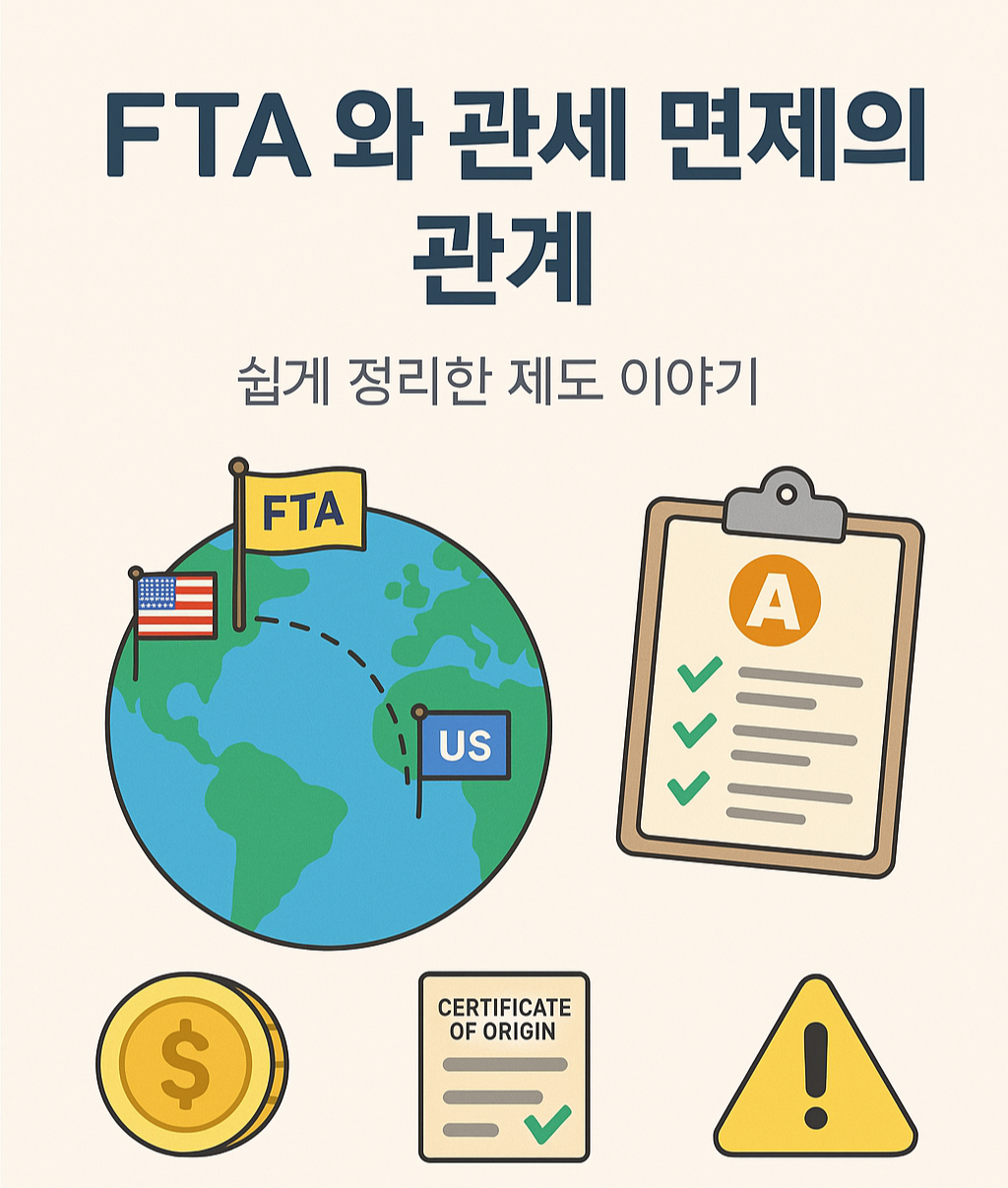 FTA와 관세의 관계에 대한 썸네일 이미지