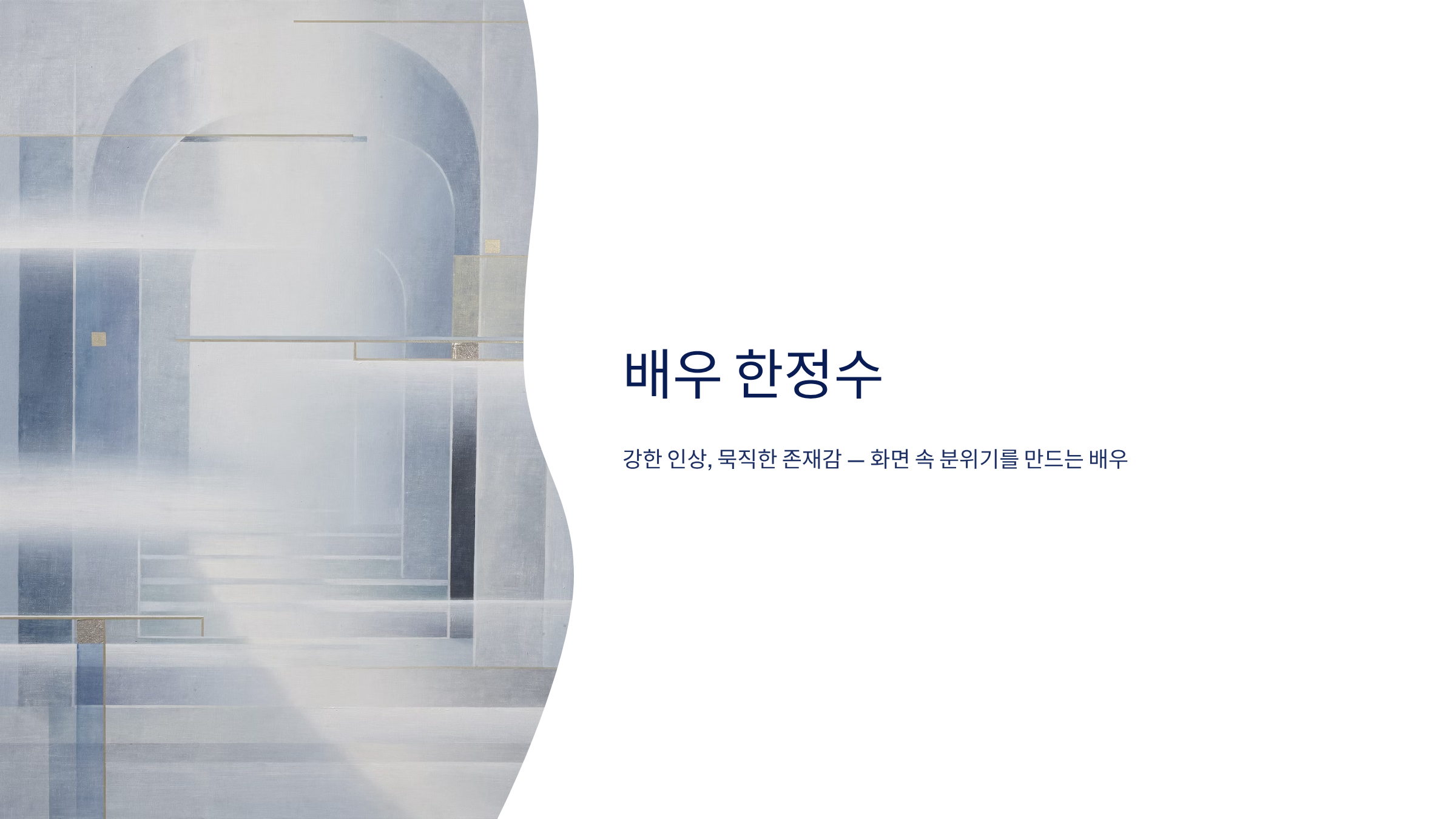 배우 한정수 프로필