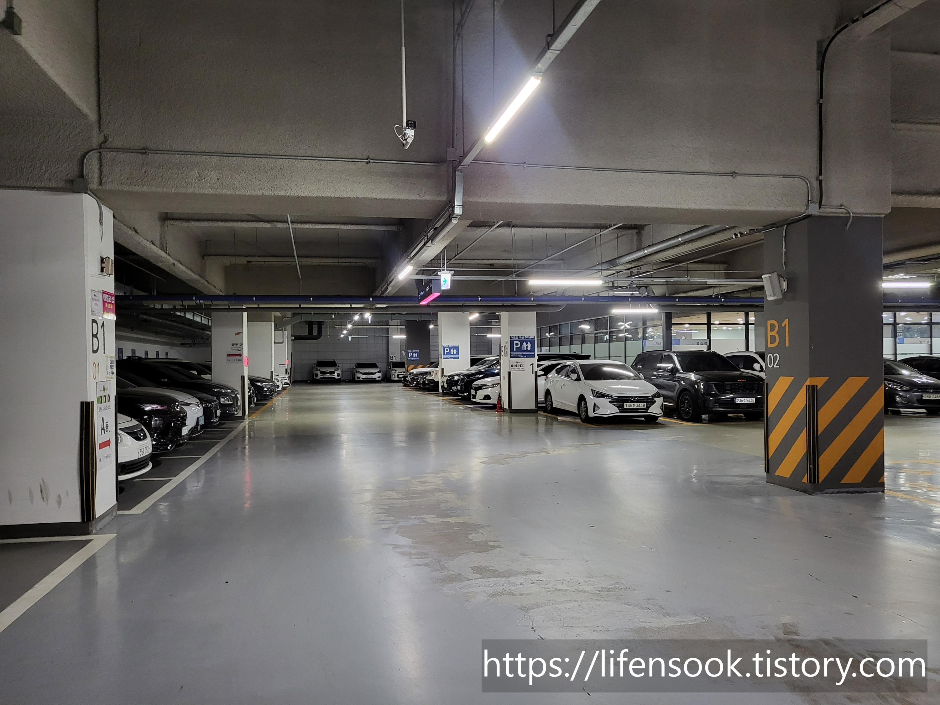 배곧헤리움어반크로스2차 지하주차장