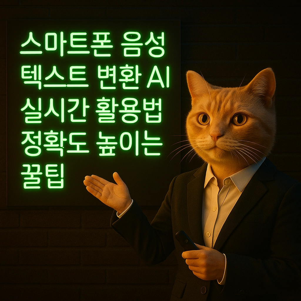 스마트폰 음성 텍스트 변환 AI 실시간 활용법과 정확도 높이는 꿀팁