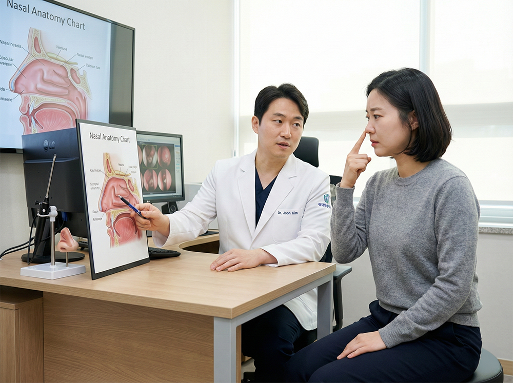 이비인후과 상담, 비중격만곡증, 만성 비염 치료, 코막힘 진단, 심각한 코막힘 신호.
