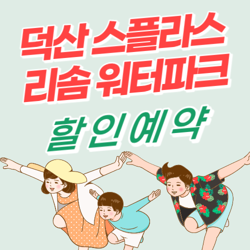 덕산 스플라스 리솜 온천 워터파크 할인예약