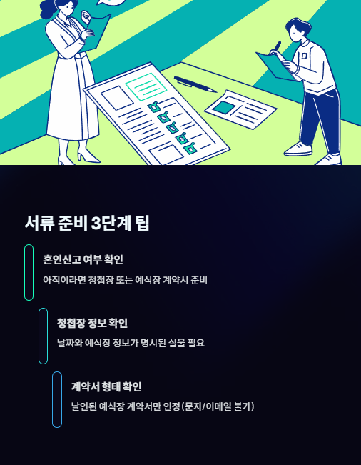 서류 준비 3단계 팁
