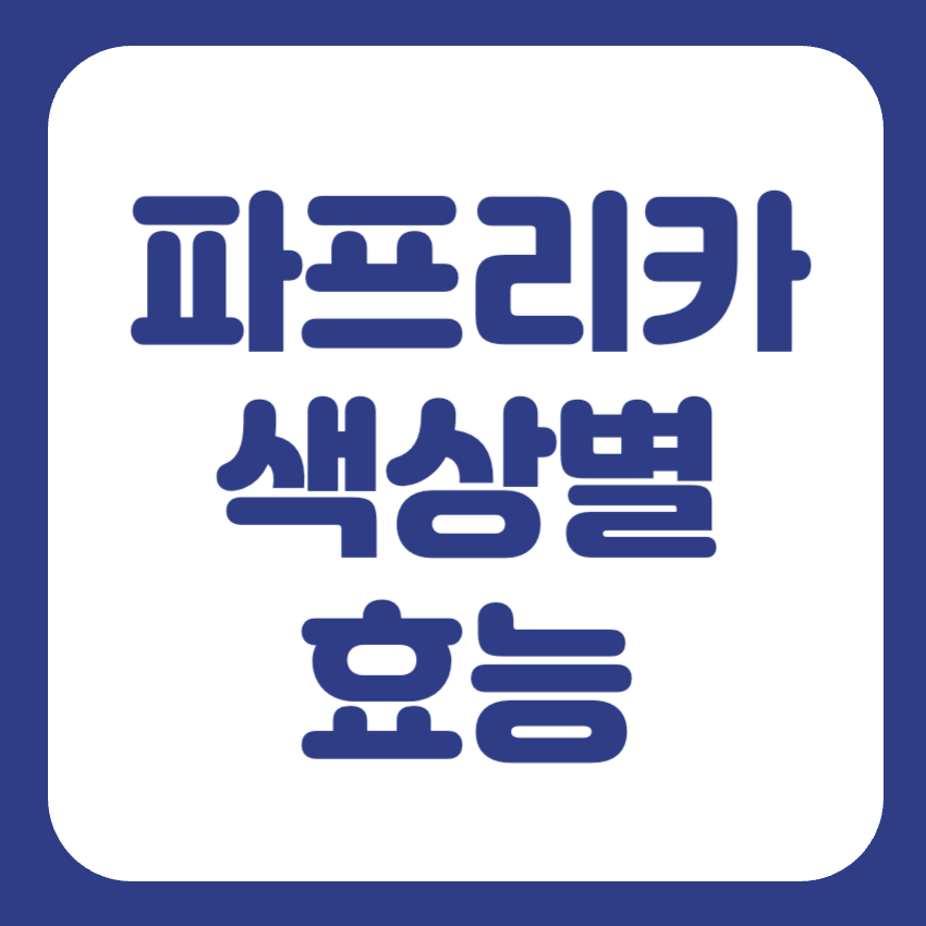 파프리카 색깔별 효능 썸네일