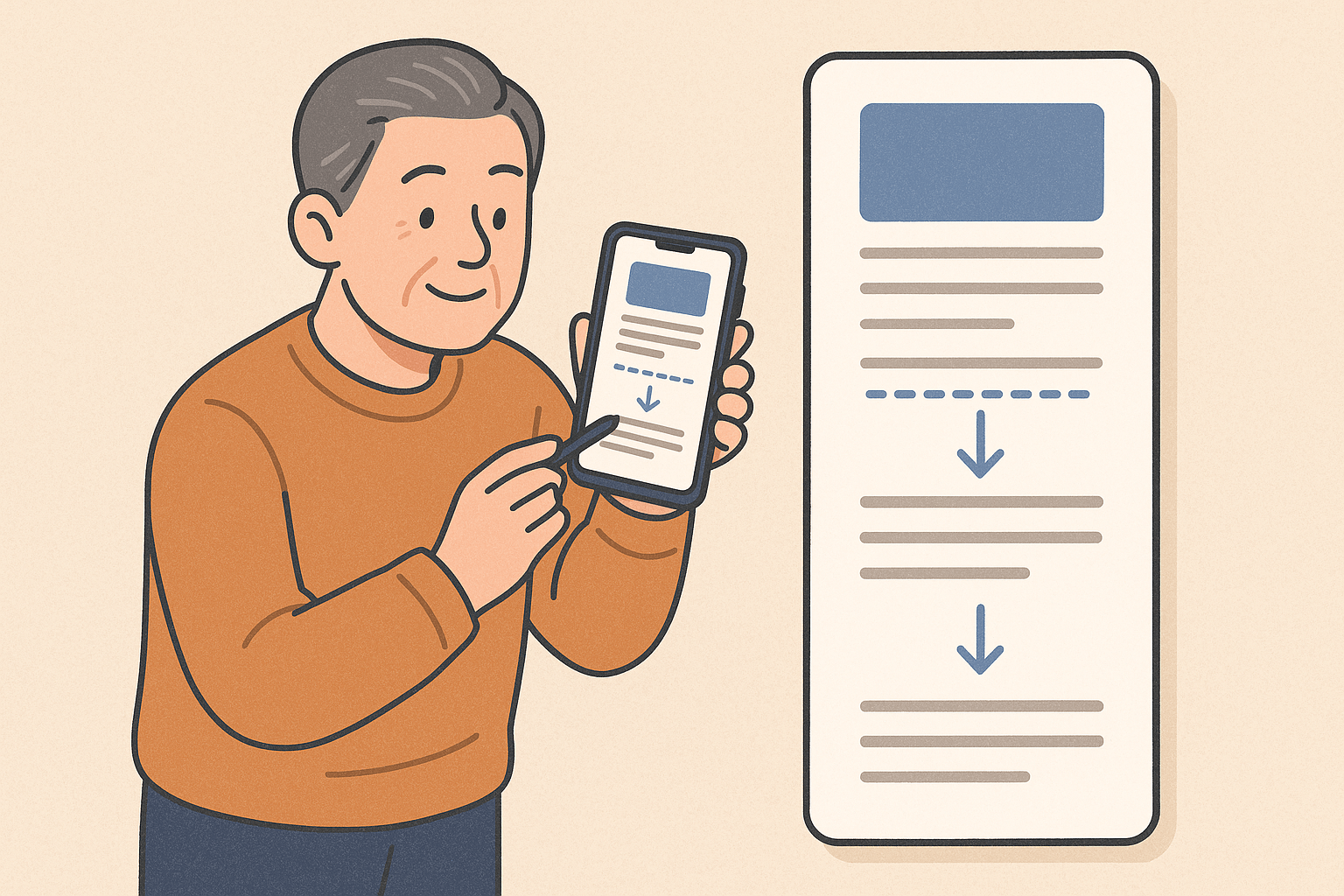 긴 화면 캡처하는 법 – 스크롤 캡처로 뉴스·대화·문서 한 번에 저장하기