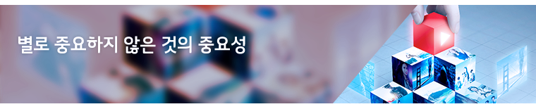 별로 중요하지 않은 것의 중요성