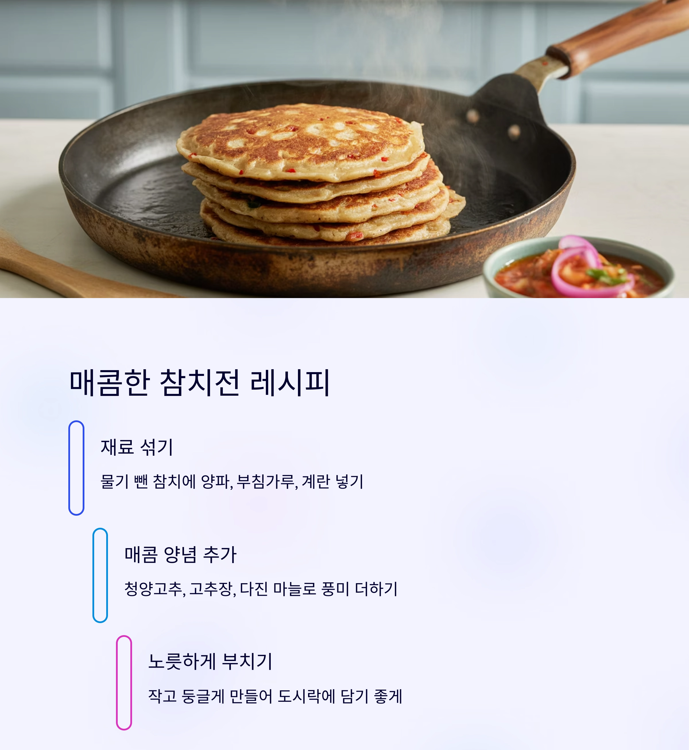 집에서 뚝딱! 롤유부초밥과 매콤 참치전으로 도시락 완성