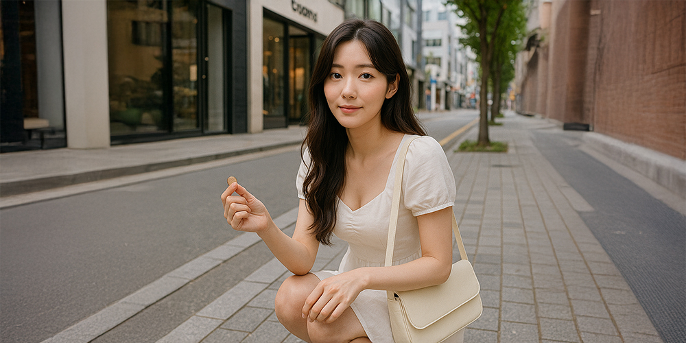 길에서 동전 주운 사람
