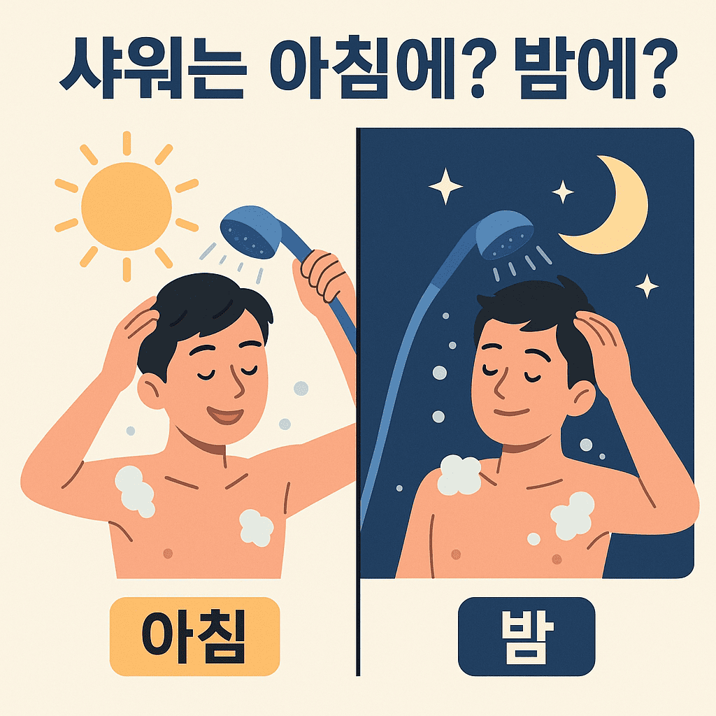 샤워는 언제 하는게 좋을까?