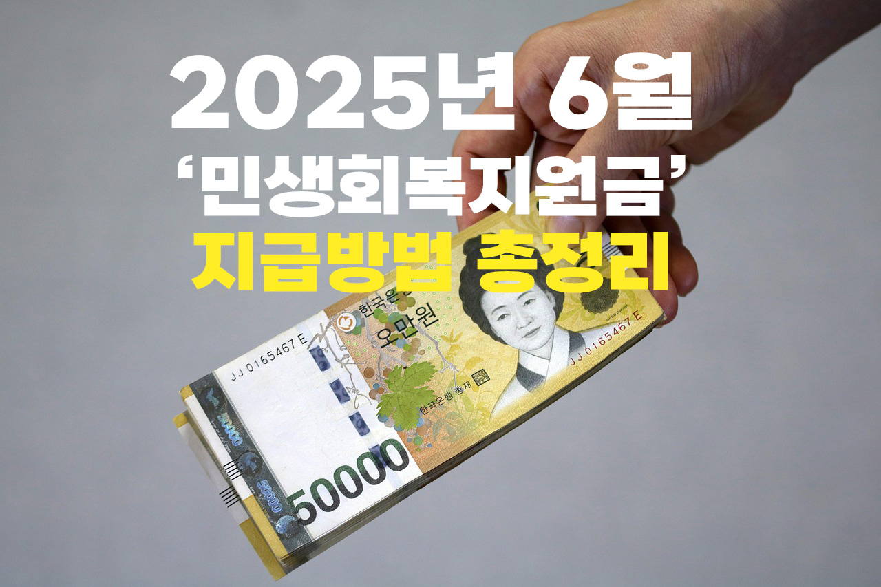 2025년 6월, 전국민 민생회복지원금 받기! 총정리!