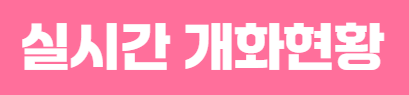 에덴벚꽃길 벚꽃 축제 실시간 개화 현황