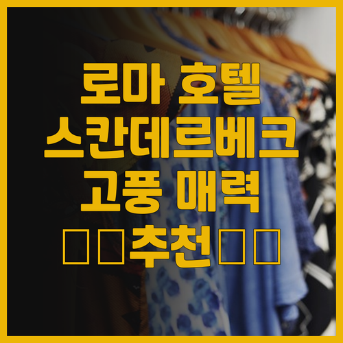 로마 팔라초 스칸데르베크 호텔 후기 ..