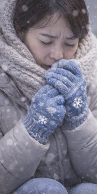 손발냉증, 항상 추운 사람과 '혈관문제'의 경계관련 사진