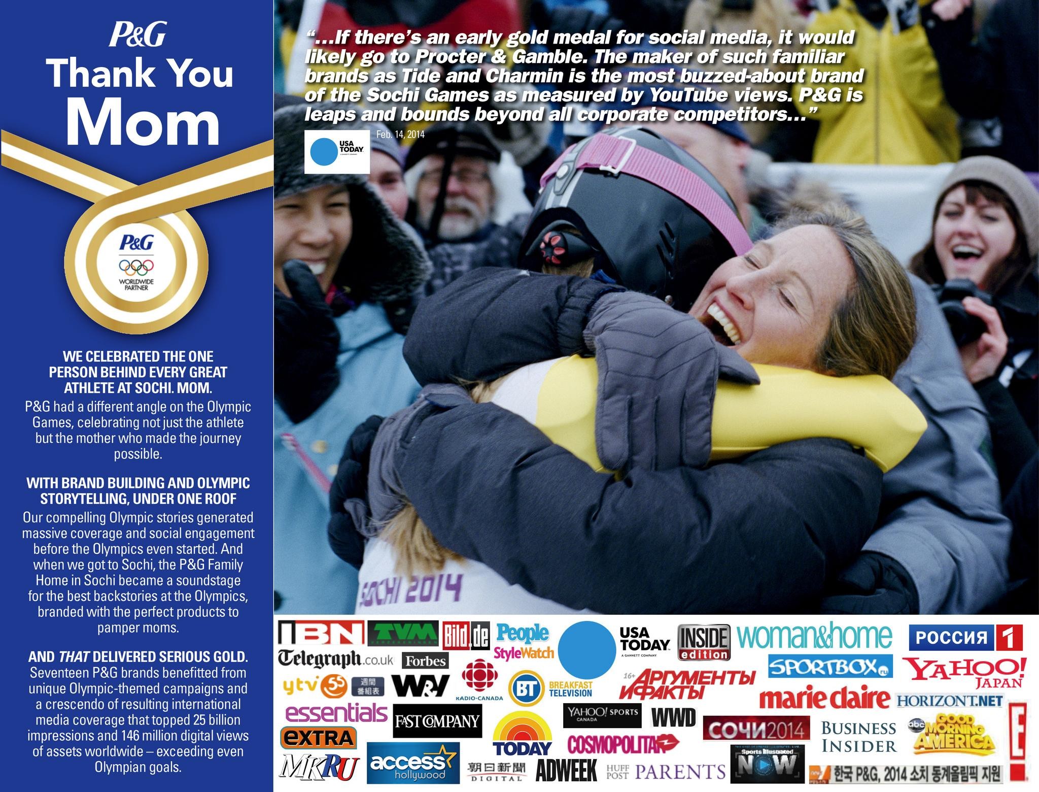 P&G의 ‘Thank You, Mom’