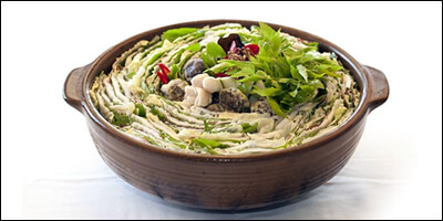 채소 전골 냄비