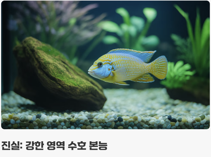 시클리드, '성격 나쁜' 물고기가 아니에요