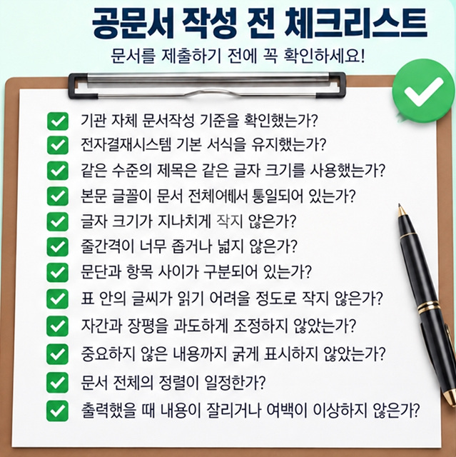 공문서 글꼴&middot;글자 크기&middot;줄간격 기준은?｜공공기관 문서 서식 총정리