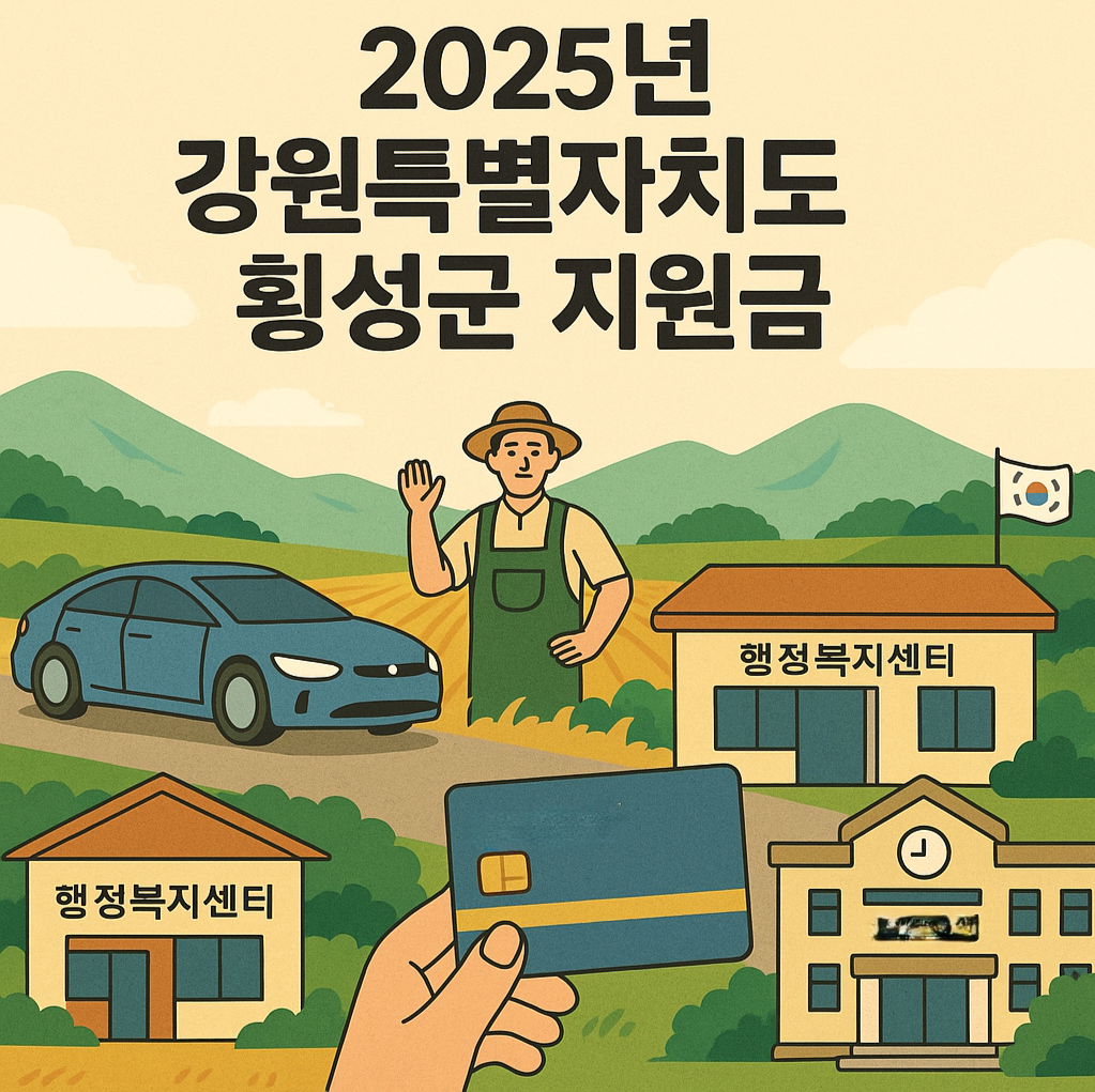 2025 강원특별자치도 횡성군 지원금 신청 정보 총정리