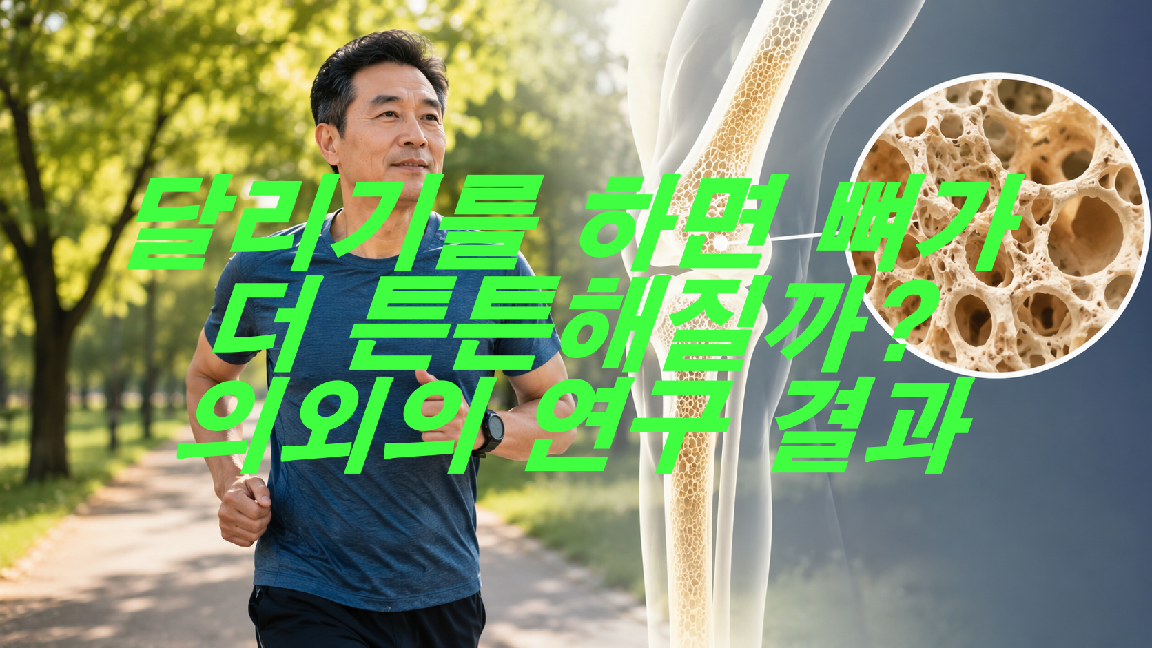 달리기를 하면 뼈가 더 튼튼해질까? 의외의 연구 결과