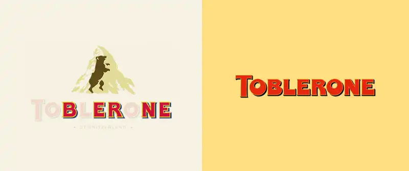 Toblerone logo design history