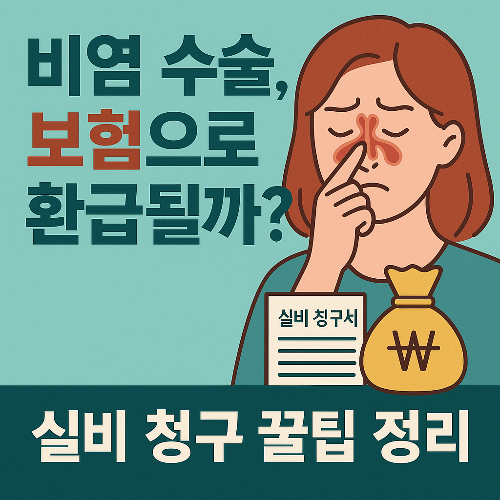 비염 수술비, 실비보험으로 돌려받을 수 있을까?