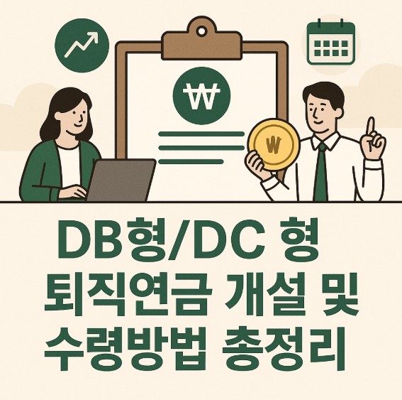 DB형/DC형 퇴직연금 개설 및 수령방법 총정리