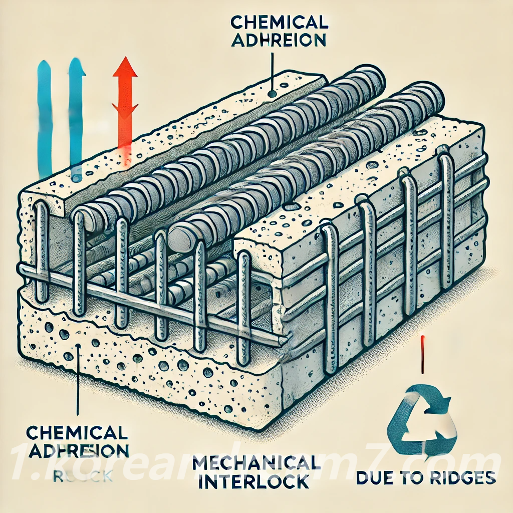 철근과 콘크리트의 부착력