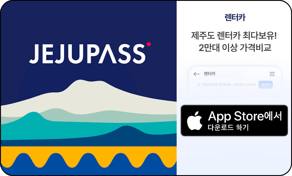 제주패스, 애플 스토어 다운로드 사진