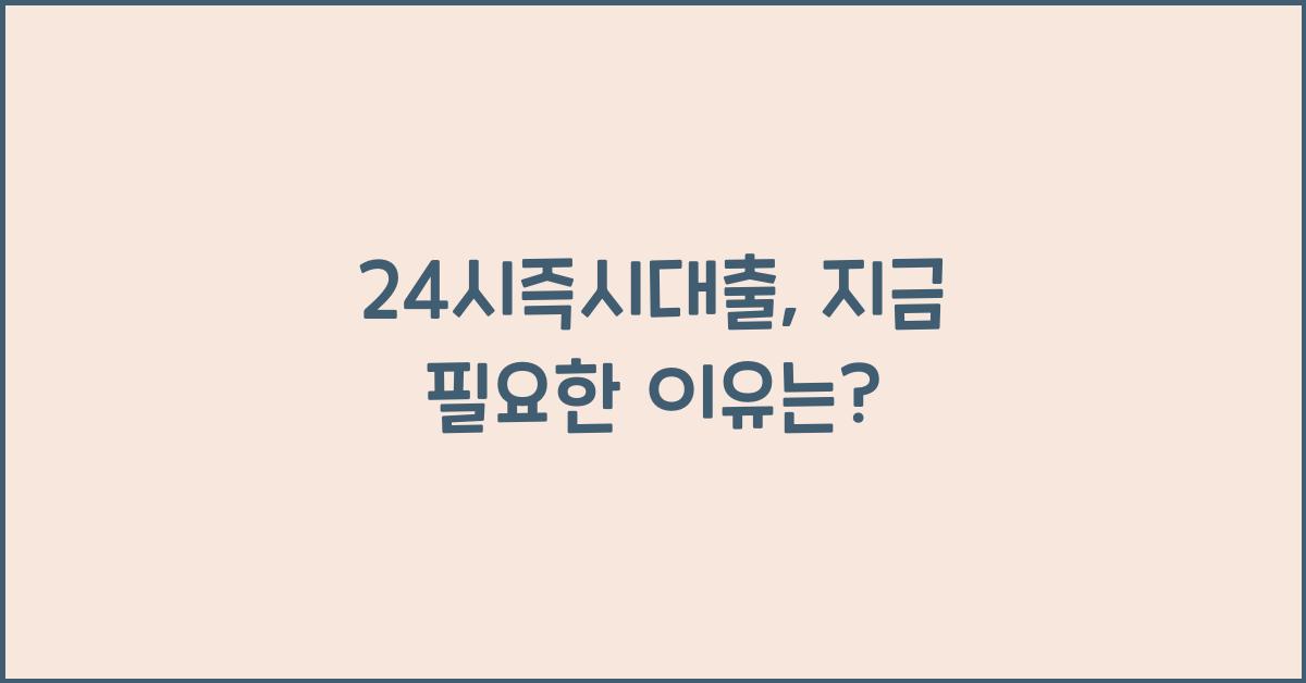 24시즉시대출