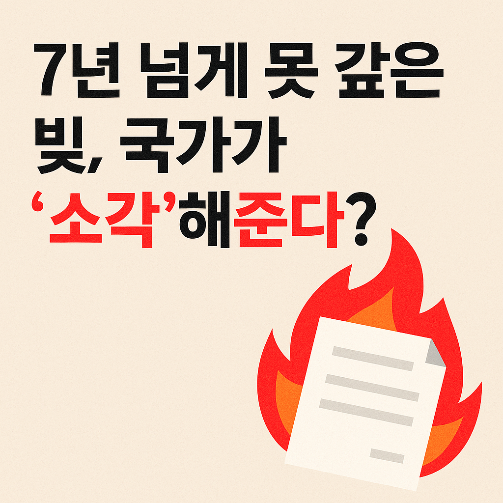 7년 넘게 못 갚은 빚, 국가가 &lsquo;소각