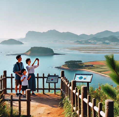 박지도 가족여행 사진