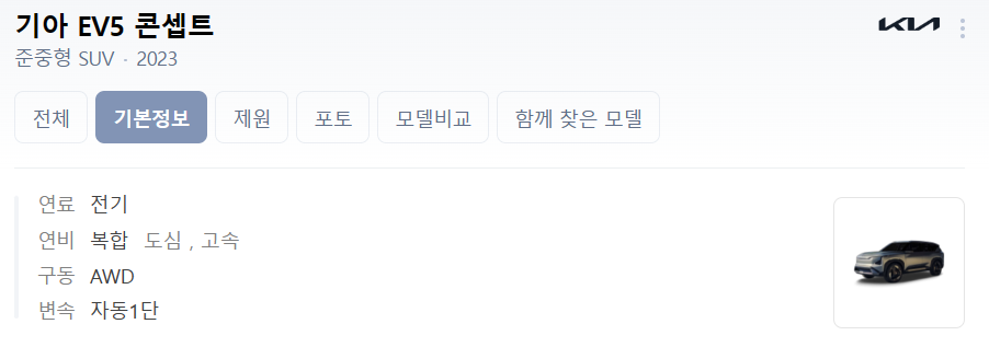 2023 EV5 콘셉트 정보 사진