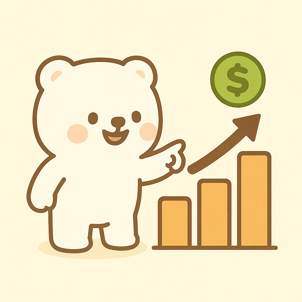 2025년 7월 6일 캐시워크 돈버는 퀴즈 정답 안내하는 귀여운 곰 일러스트 이미지