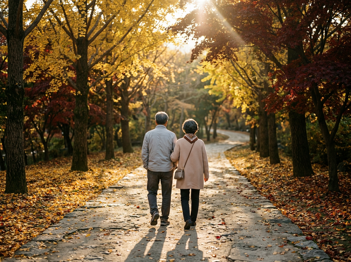 국가건강검진 나이별 검사 가을 산책