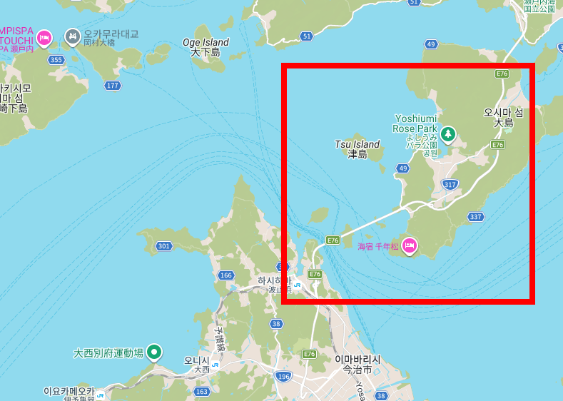 일본지도 한글판 한눈에 보기